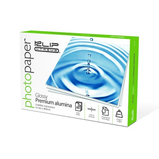 PAPEL FOTOGRAFICO KLIPX KPA-460 ALUMINA 4X6" 60H 235G