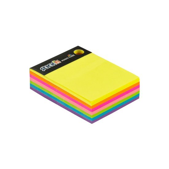 BLOCK STICKN 21255 4X3" ARCOIRIS MAGIC CUBE (6X12)