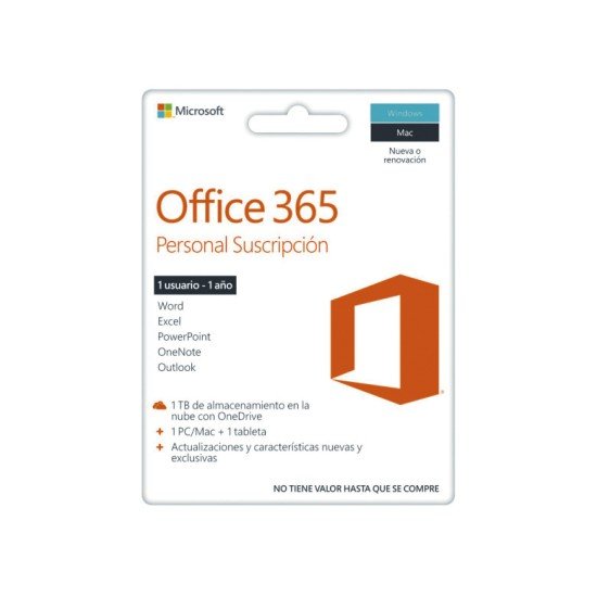 LICENCIA MICROSOFT OFFICE 365 PERSONAL
