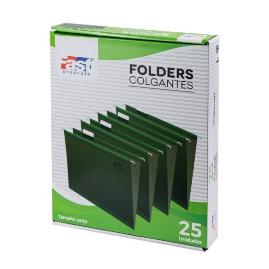 FOLDER COLGANTE FAST CX25 CARTA 3269 VERDE TRAD (10)