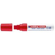 MARCADOR EDDING VIDRIO 4090 CUADRADO ROJO (5)
