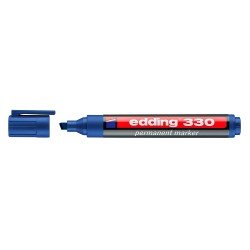 MARCADOR EDDING PERMANENTE 330 BISELADO AZUL (40X10)