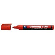 MARCADOR EDDING PERMANENTE 300 REDONDO ROJO (40X10)