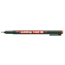 MARCADOR EDDING ACETATO 142 MEDIANA ROJO (10)