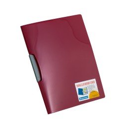 FOLDER BEAUTONE CLIP LATERAL CARTA 45410 METALIC ROJO (5X25)