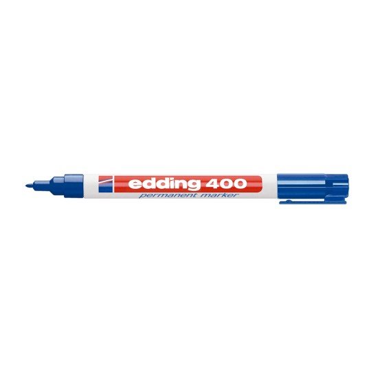 MARCADOR EDDING PERMANENTE 400 FINO AZUL (50X10)
