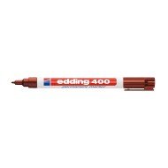 MARCADOR EDDING PERMANENTE 400 FINO CAFE (50X10)