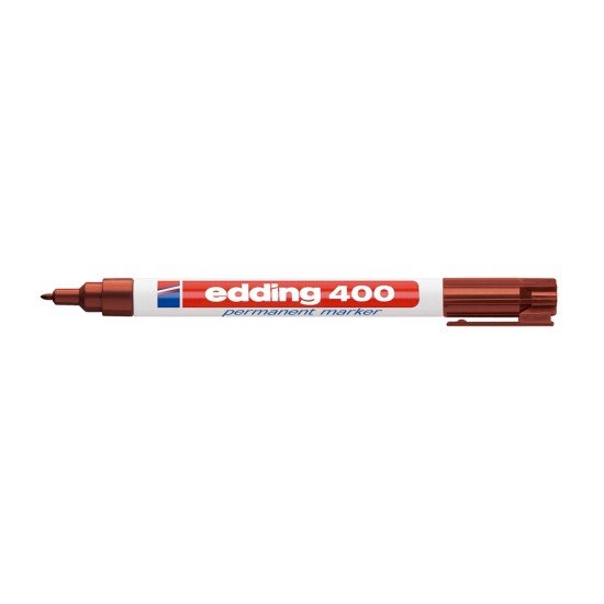 MARCADOR EDDING PERMANENTE 400 FINO CAFE (50X10)