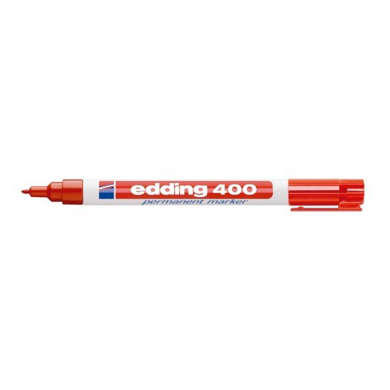MARCADOR EDDING PERMANENTE 400 FINO ROJO (50X10)