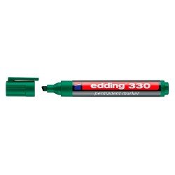 MARCADOR EDDING PERMANENTE 330 BISELADO VERDE (40X10)