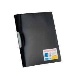 FOLDER BEAUTONE CLIP LATERAL CARTA 45416 METALIC NEG (5X25)
