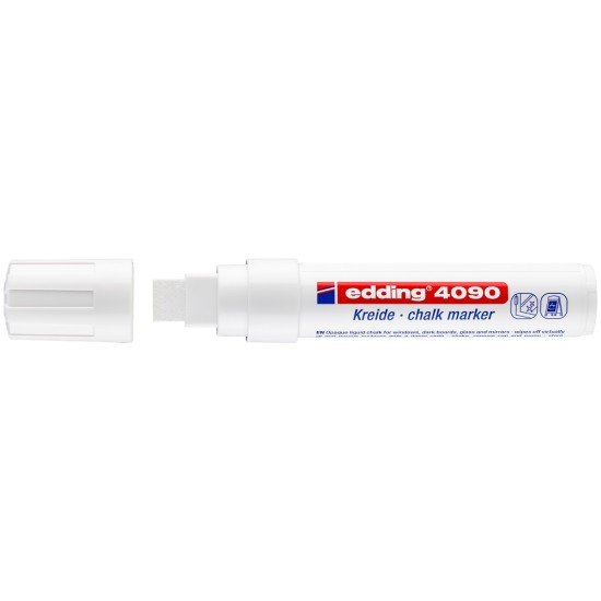 MARCADOR EDDING VIDRIO 4090 CUADRADO BLANCO (5)