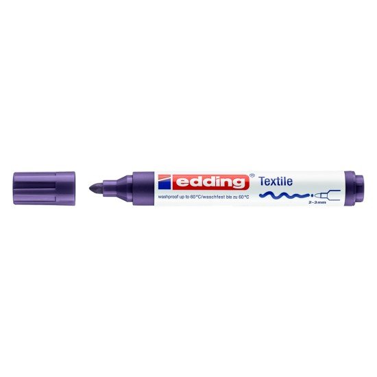 MARCADOR EDDING ROPA 4500 REDONDO VIOLETA (10)