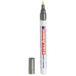MARCADOR EDDING PERMANENTE 791 MEDIANO PLATEADO (10)