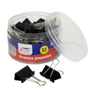 PRENSA PAPELES FAST 32MM CX24 NEGRO (48)
