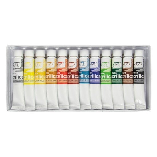 PINTURA ACRILICA FAST PROFESIONAL 12ML DE 12 COLORES (6X10)