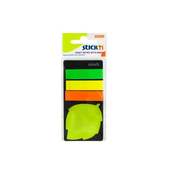BANDERITAS STICKN 21476 RECTANGULARES Y HOJA (12X24)