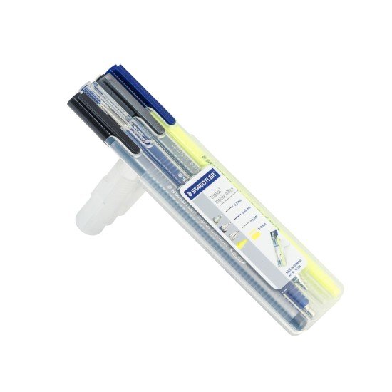 SET STAEDTLER 34 SB4 MARCADOR BOLIGRAFO PORTMINAS RESALT