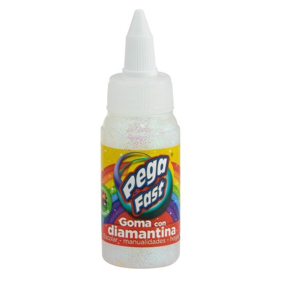 GOMA CON DIAMANTINA PEGAFAST 40 ARCOIRIS CRISTAL (96)