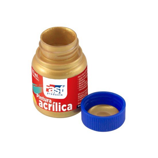 PINTURA ACRILICA FAST 37ML METALICA 532 ORO (30X6)