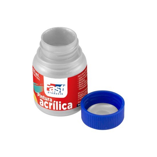 PINTURA ACRILICA FAST 37ML METALICA 533 PLATA (30X6)