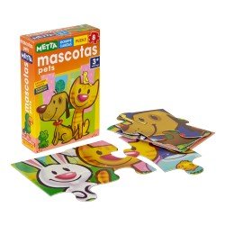 ROMPECABEZAS METTA 1011 MASCOTAS 8 PZ