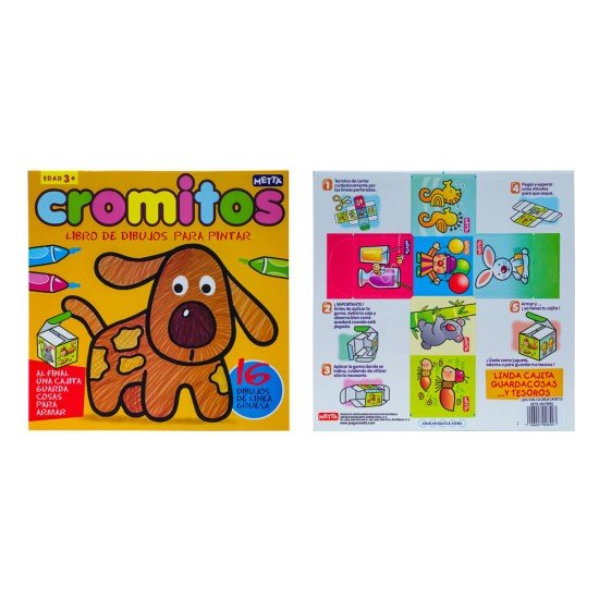 LIBRO PARA COLOREAR METTA 3003 CROMITOS PERRO