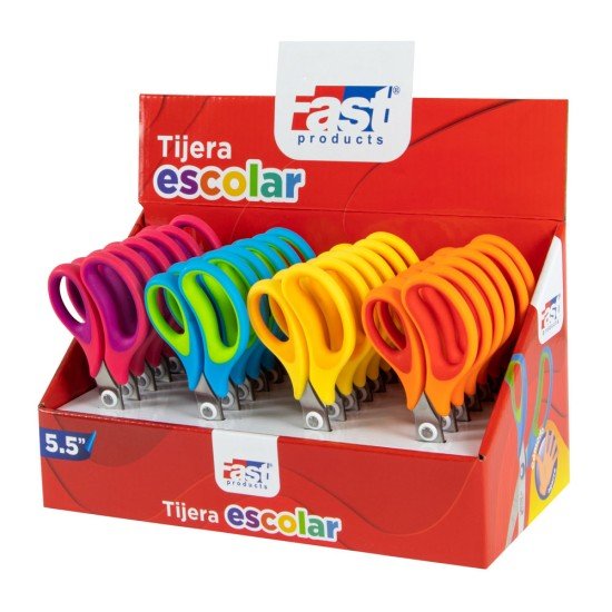 TIJERA ESCOLAR FAST DE 5.5" SOFTY (10X24)