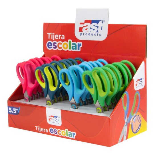 TIJERA ESCOLAR FAST DE 5.5" SOFTY (10X24)