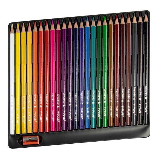 CRAYON DE MADERA Y-PLUS PC110412 24C LARGO (12X10)