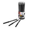 MARCADOR FAST PUNTA FINA BOTE DE 24 UNID NEGRO (6X12)