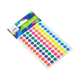 ETIQUETAS FAST 608 REDONDAS DE COLORES 6H (12X24)