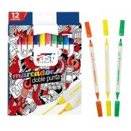 MARCADORES EN ESTUCHE FAST DOB PUNTA 12C (12X12)