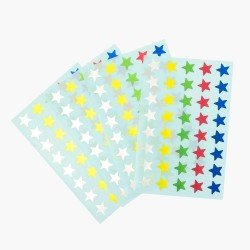 ETIQUETAS FAST 602 ESTRELLAS COLORES 6H (12X24)