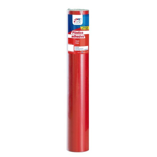 PLASTICO ADHESIVO FAST ROLLO 45CMX20M 5524 ROJO (12)