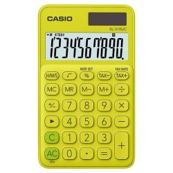 CALCULADORA DE BOLSILLO CASIO SL-310UC-YG 10D AMARILLO (100)