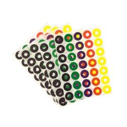 ETIQUETAS FAST 605 REFUERZOS COLORES 6H (12X24)