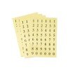 ETIQUETAS FAST 610 NUMEROS 6H (12X24)