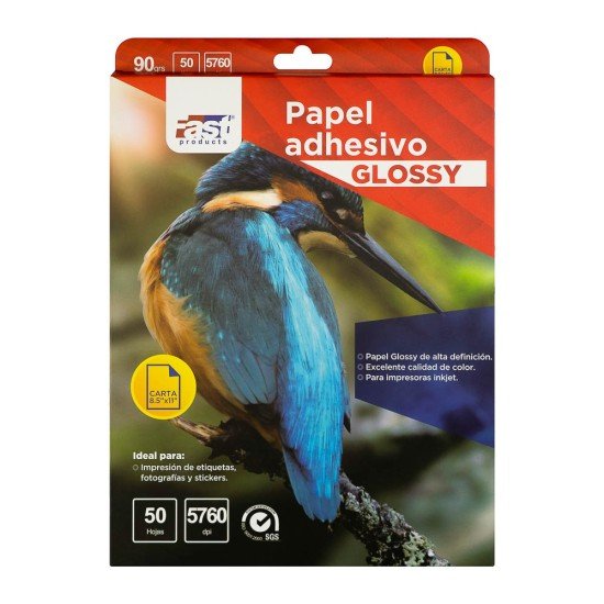 PAPEL ADHESIVO FAST CX50 CARTA 90G GLOSSY (28)