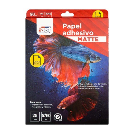 PAPEL ADHESIVO FAST CX25 CARTA 90G MATTE (56)