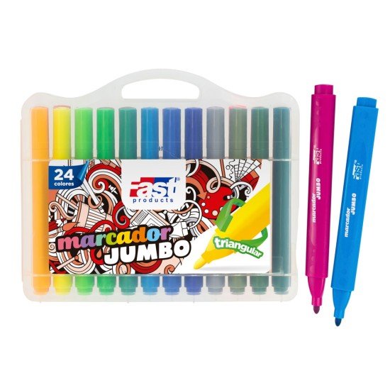 MARCADORES EN ESTUCHE FAST JUMBO TRIANG 24C (36)