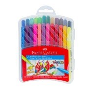 MARCADORES EN ESTUCHE FABER CASTELL 555317 PLASTICO 24C (24)