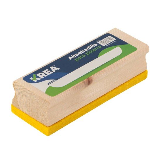 ALMOHADILLA PARA PIZARRON KREA MADERA FELPA AMARILLA (24)