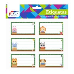 ETIQUETAS PARA CUADERNO FAST BX2 SCHOOL (6X24)
