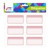 ETIQUETAS PARA CUADERNO FAST BX2 ROJO (6X24)