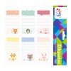 ETIQUETAS PARA CUADERNO FAST BX2 ANIMALITOS (6X24)
