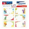 ETIQUETAS PARA CUADERNO FAST BX2 PARTY (6X24)