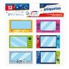 ETIQUETAS PARA CUADERNO FAST BX2 GAMING (6X24)