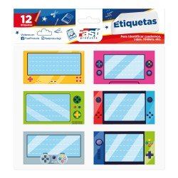 ETIQUETAS PARA CUADERNO FAST BX2 GAMING (6X24)