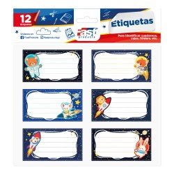 ETIQUETAS PARA CUADERNO FAST BX2 ESPACIO (6X24)
